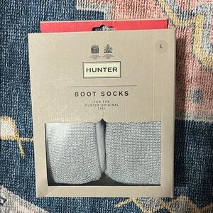 Hunter Silver Boot Socks